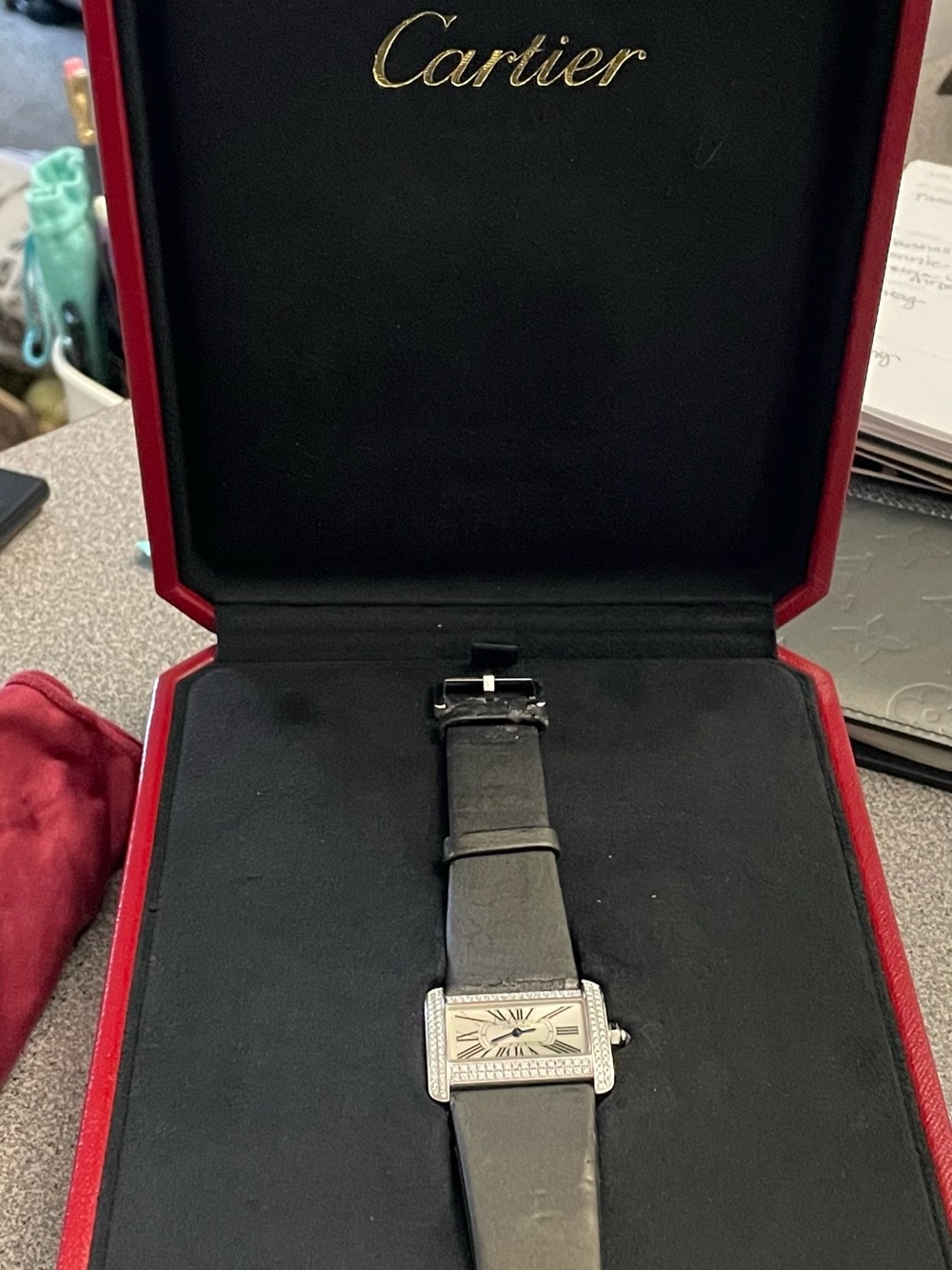Cartier Tank Divan with Diamonds - Picture 2 of 7